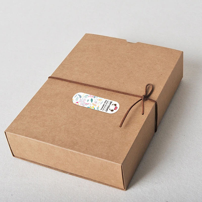 Expression flowers flower packaging sticker gift box airtight sticker 100 rectangular cute pattern wrapping paper