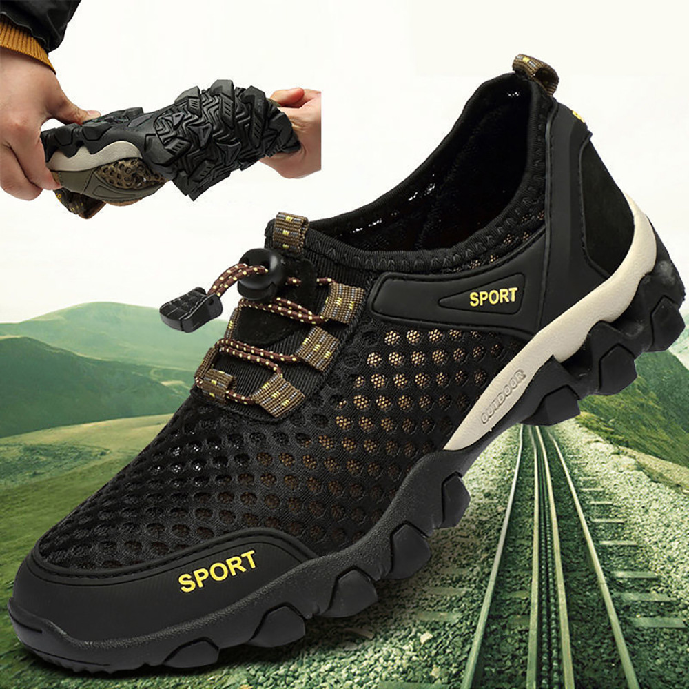 One-piece delivery summer casual sneaker mesh outdoor hiking shoes casual shoes men's outdoor wading shoes men's shoes