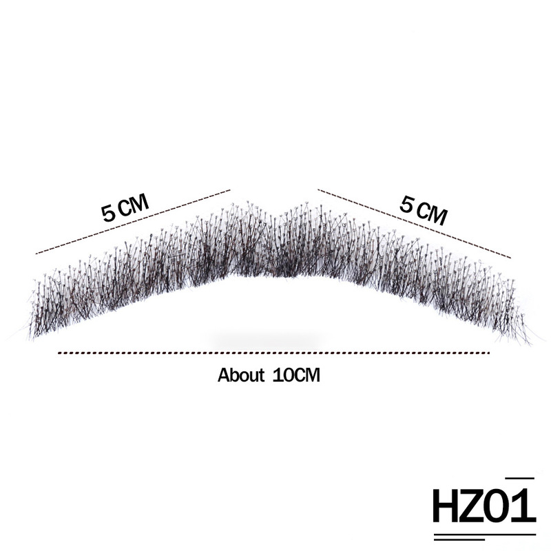 新しい通気性目に見えない手編みのひげ映画テレビの小道具現実的なシミュレーションひげ口ひげ|undefined