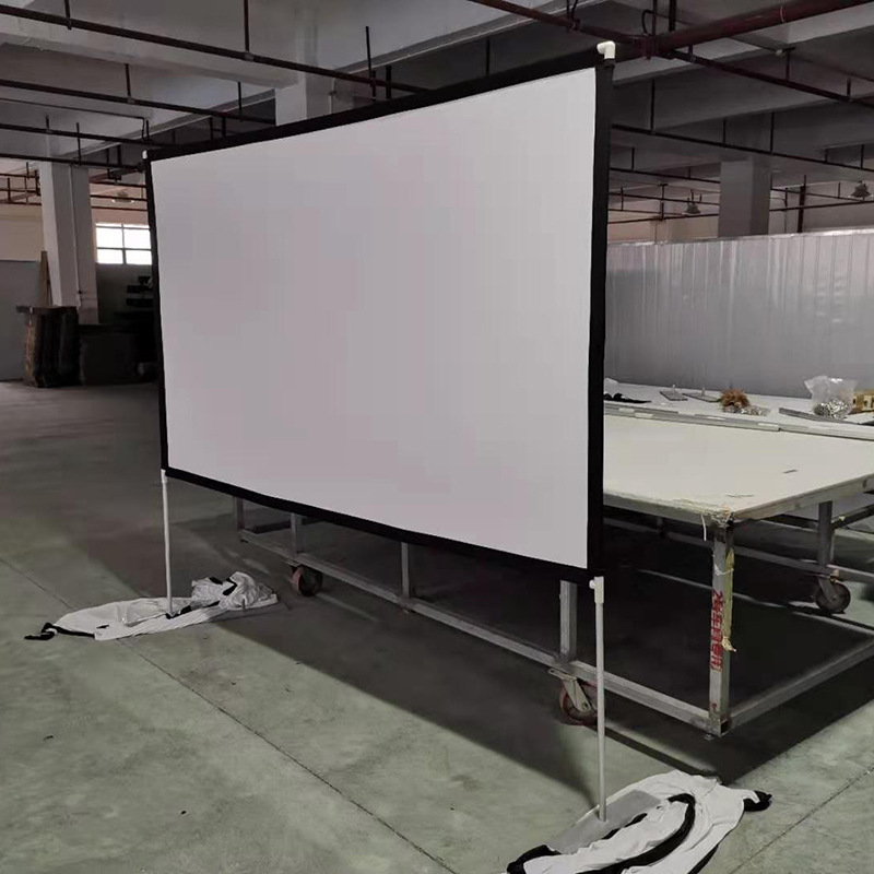 Portable floor stand screen HD folding projection screen 120-inch front rear projection screen outdoor courtyard travel