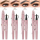 rose gold four-claw eyebrow pencil wild eyebrow waterproof smooth non-blooming four-fork liquid eyebrow pencil