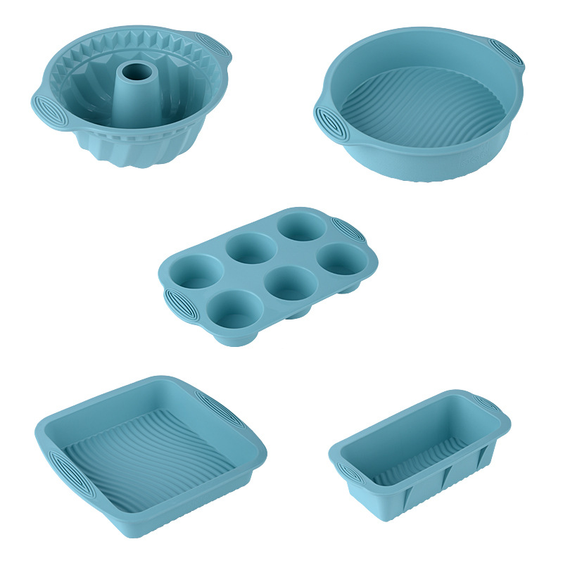 Baking utensils suit high temperature resistant oven cake mold silicone mold toast plate silicone cake mold suit