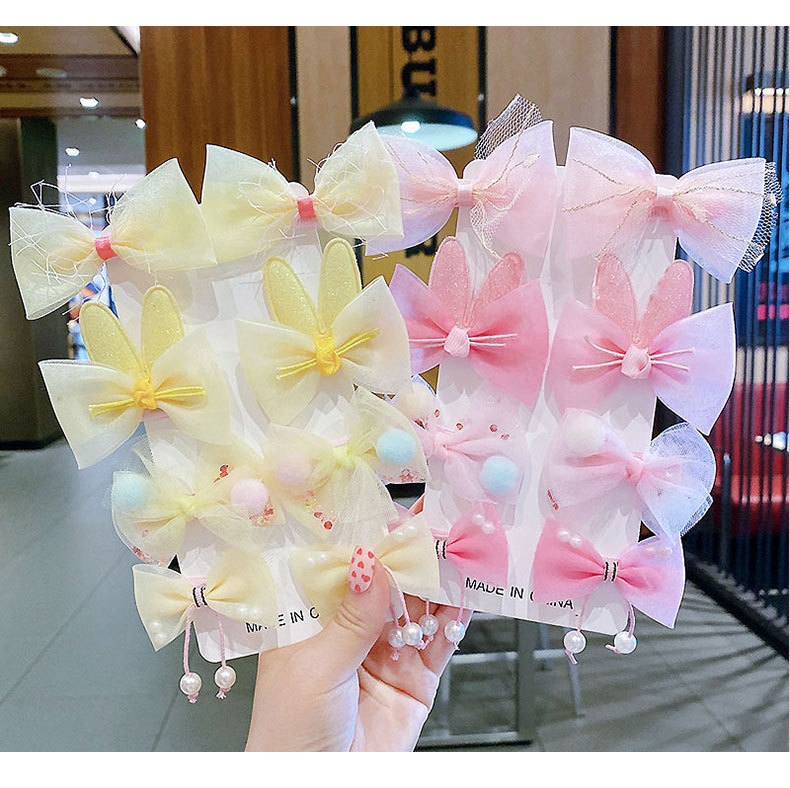 Épingle à cheveux pour enfants, jolie princesse coréenne, nœud, accessoires pour cheveux, frange de bébé, pince à cheveux cassée, pince à cheveux pour filles_voghion.com