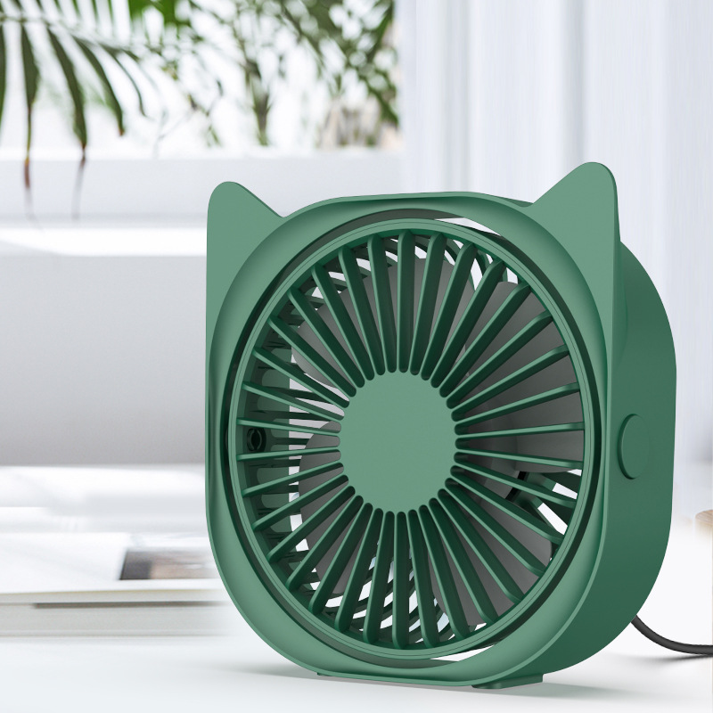 New USB Mini Fan Small Fan Dormitory Office Desktop Portable Air Conditioning Rechargeable Cool
