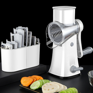Kitchen Vegetable Cutter Drum Vegetable Cutter Hand Cracker Wave Knife Potato Slicer Grater Shredder