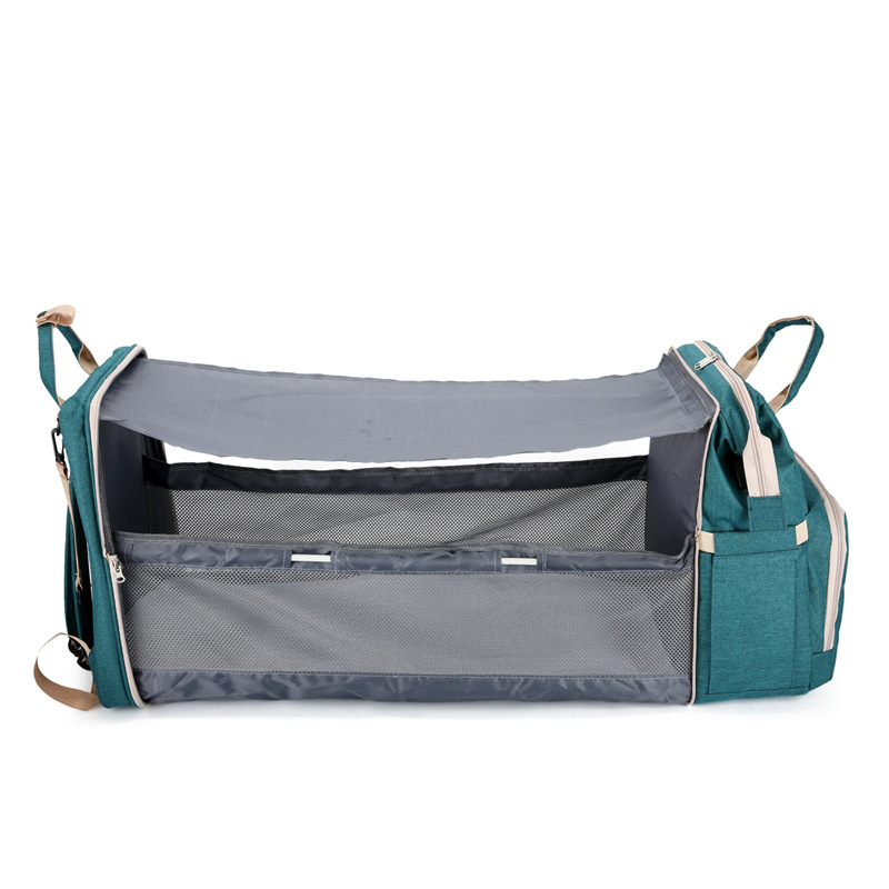 Outgoing Light Portable Folding Bed Large Capacity Maternal and Baby Bag Backpack Backpack Outgoing Bag Mummy Bed Bag