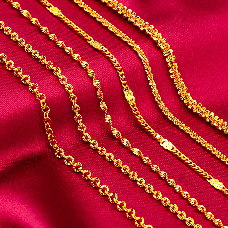 Biżuteria i akcesoria Nowa bransoletka Caterpillar damska Water Ripple O Bead Chain damska bransoletka Sand Gold_voghion.com