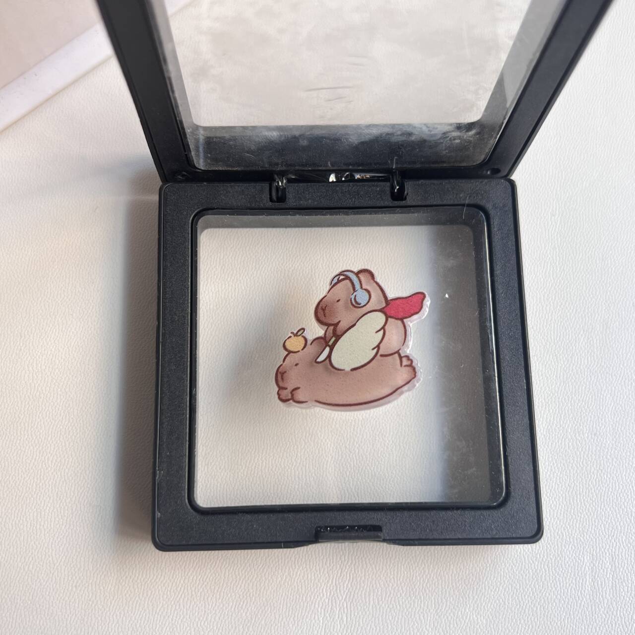 Mignon petit capybara volant épingle à cheveux fille coeur doux Maillard bec de canard pince étudiante frange pince latérale pince coiffure femme_voghion.com