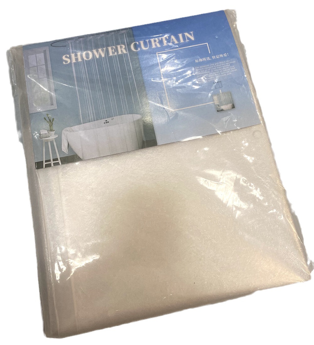 Cross-border explosive bathroom curtain waterproof mildew thickened shower curtain quick-drying transparent partition hanging curtain silk wholesale