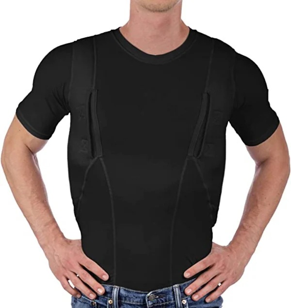 2023 Cross-border Explosions European and American Independent Station Unisex Hidden Guncase Tactical High-bullet T-shirt