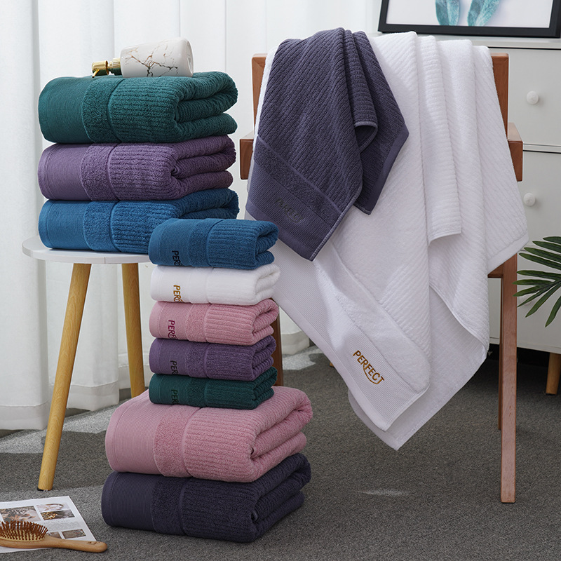 Towel factory wholesale thickened 700g hotel foreign trade bath towel business gifts cotton 32 shares bath towel embroidered logo