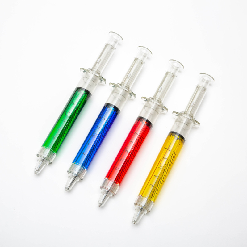 Cute creative stationery color syringe syringe advertising Syringe Pen modeling pen ballpoint pen neutral pen fluorescent pen