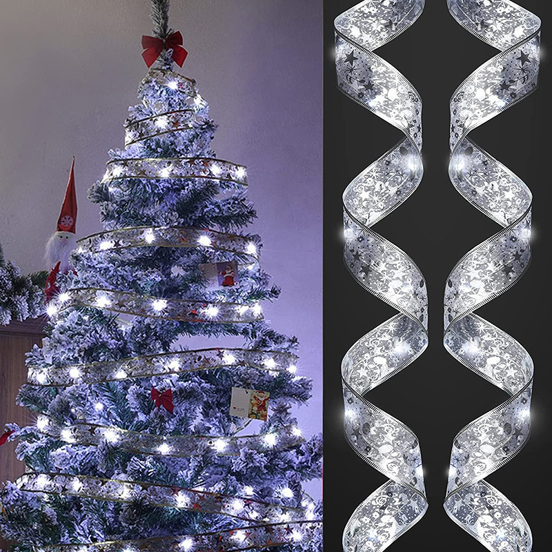 クリスマスライトledクリスマスツリー老人防水カラーライト室内雰囲気装飾雪花飾りランプ|undefined