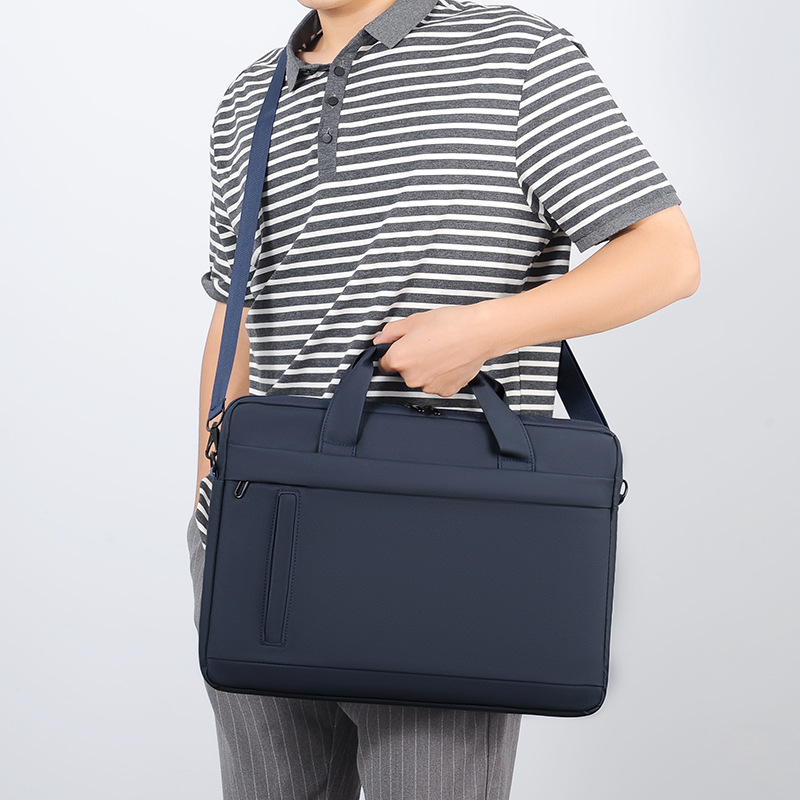 Cross-border Men's Laptop Bag Briefcase Large Capacity Business Notebook Bag Simple Crosbody Laptop Bag