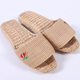 Handmade cattail sandals for men and women home slippers non-slip cotton linen walking sandals indoor floor sandals