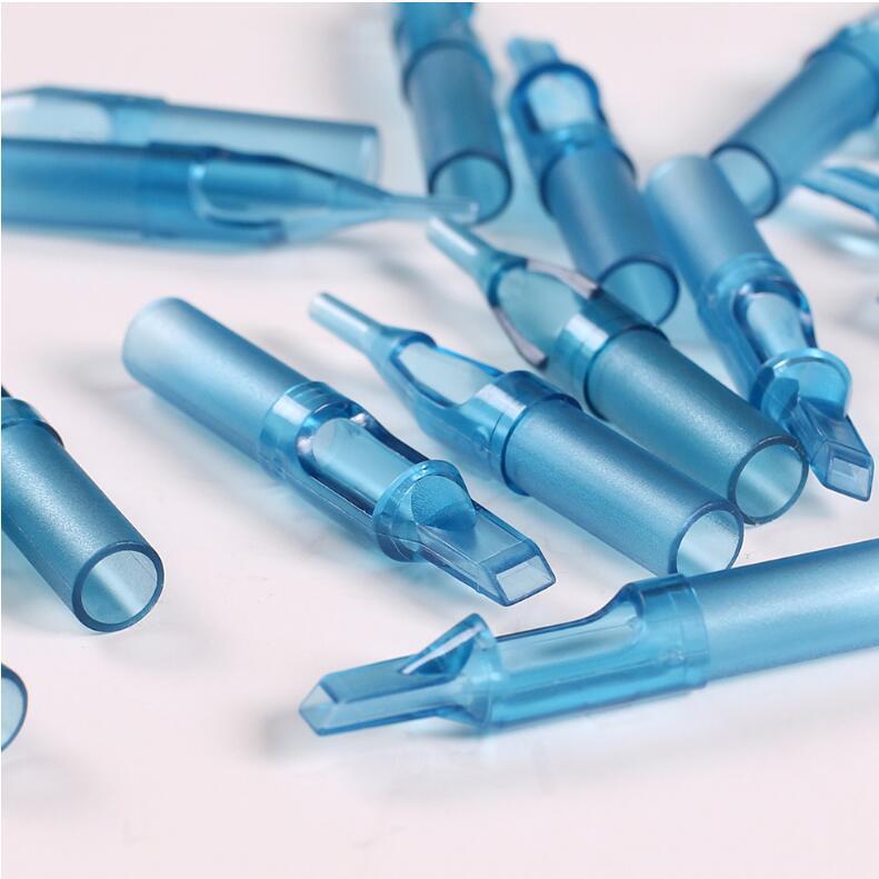 Spot disposable independent packaging blue transparent tattoo needle nozzle coil tattoo machine set accessories cross-border supply
