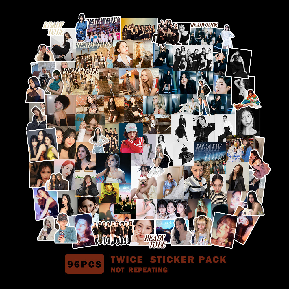 Korean star Big Head stickers TW G-IDLE IVE SK graffiti stickers GOT7 ATEEZ decorative stickers diy