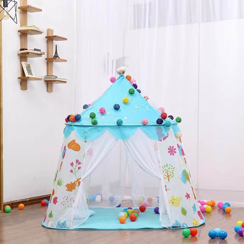 Children's tent game house indoor and outdoor folding easy to carry plant cartoon game house men's and women's Castle yurt