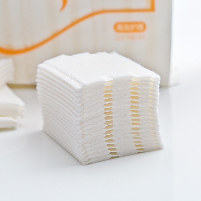 Magic Beauty Makeup Remover 222 pieces of water-saving wet compress clean three-layer sandwich thickened blank pocket cosmetic cotton
