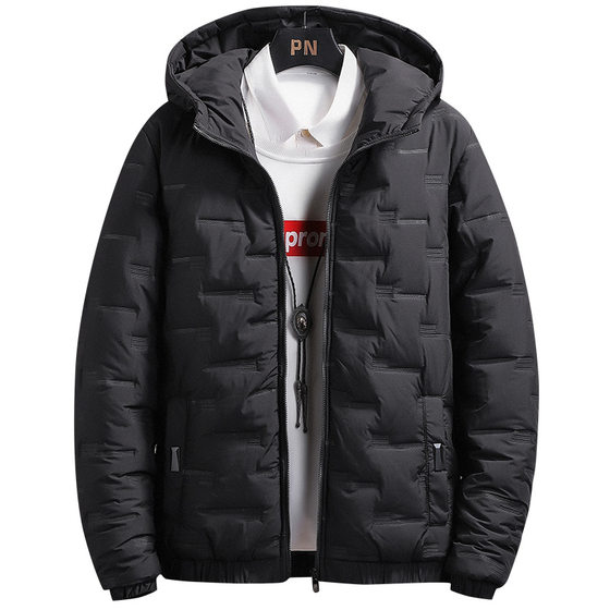 A generation of cotton-padded men's coat winter New 2021 casual large size hooded cotton-padded jacket student cotton-padded jacket men's clothing