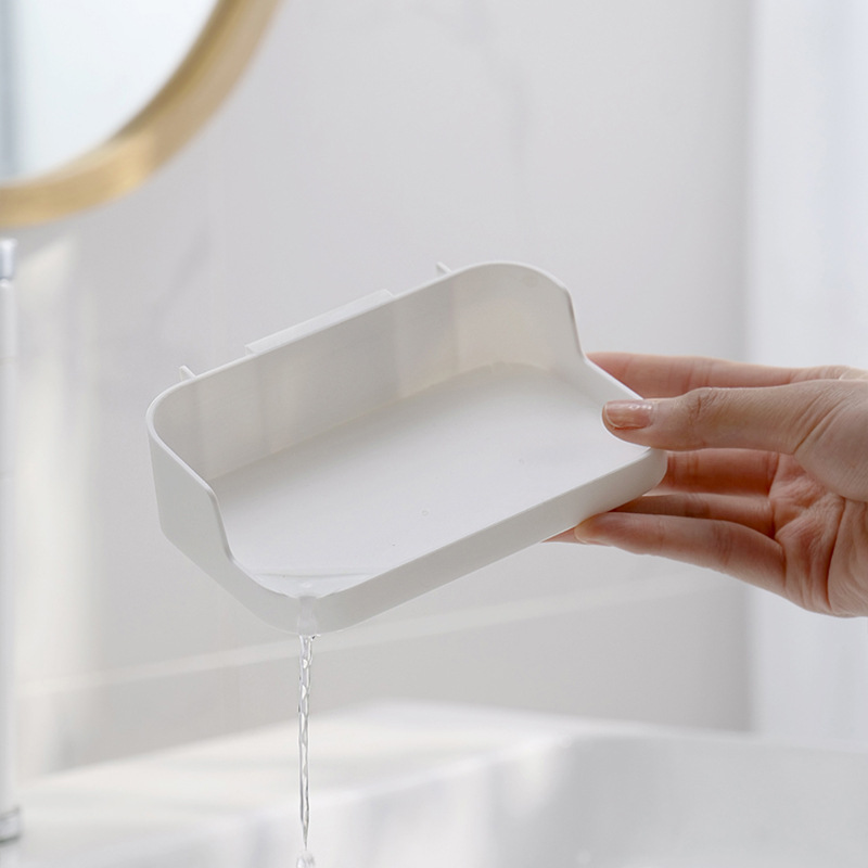 New Products Soap Box No Punch Soap Box Toilet Drain Soap Soap Rack Bathroom Sucker Wall-Mounted Storage Rack