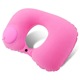Flocking U pillow pink