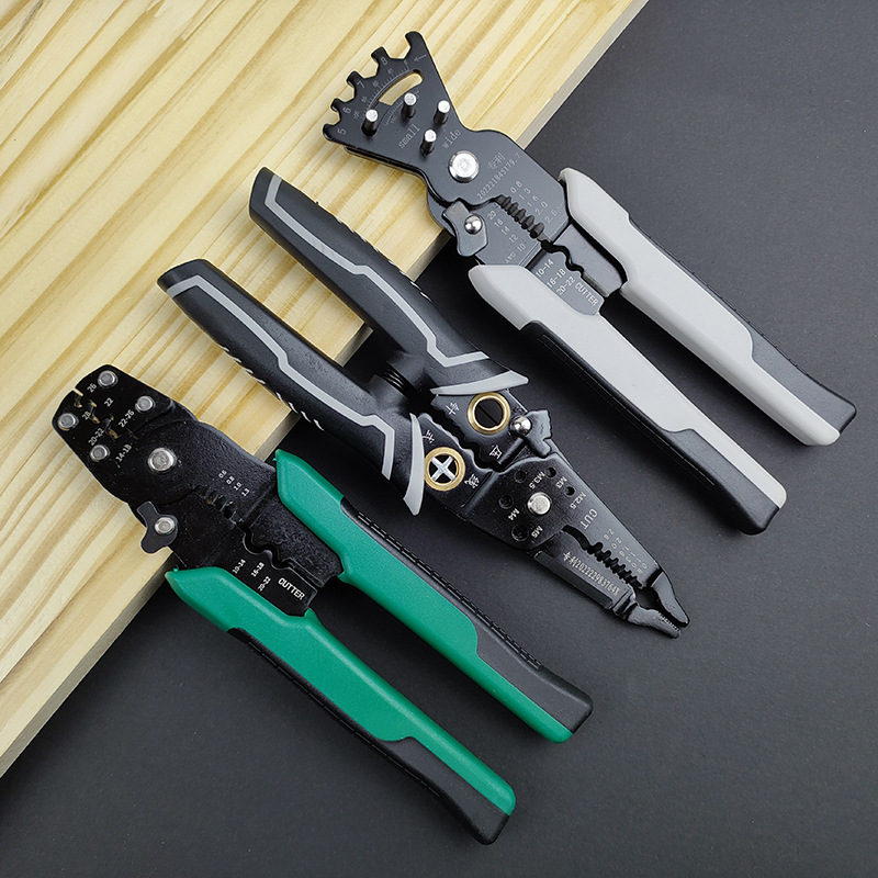 Factory multi-functional electrical wire stripping pliers wire pulling pliers cable scissors optical fiber wire breaking pliers bending wire stripping pliers