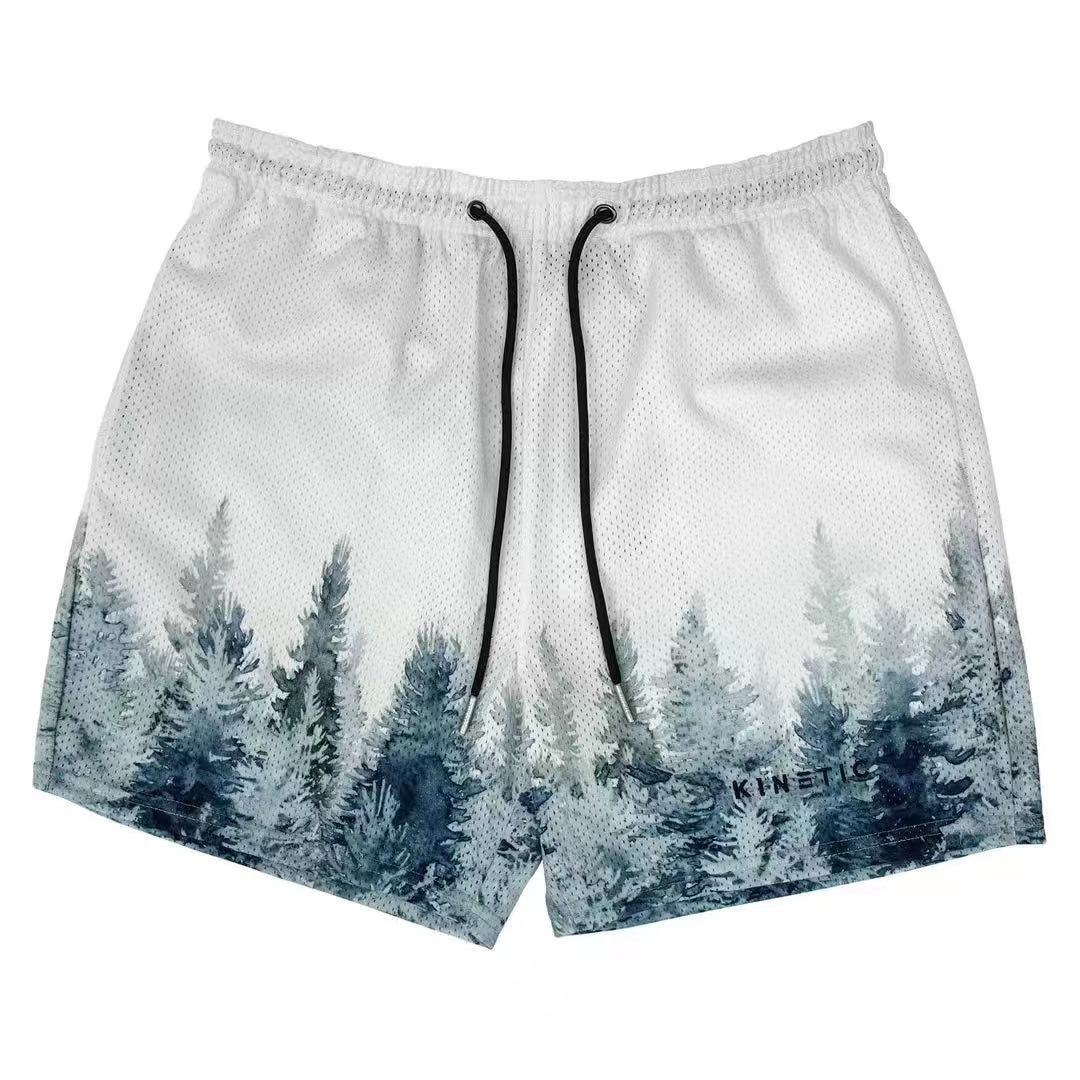American Couple Shorts Trendy Brand Summer New Sports Fitness Running Basketball Quad Shorts Quick-drying Basketball Shorts