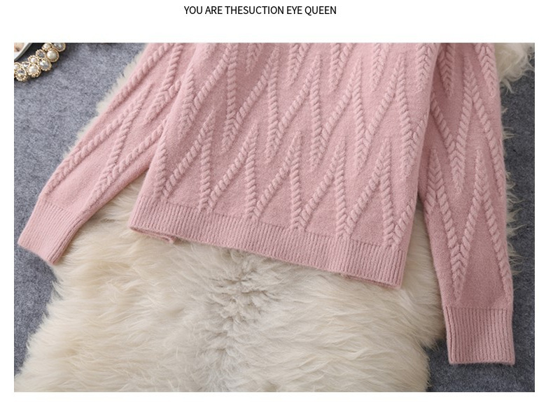 2023 Autumn New Korean style style socialite fashion Western style knitted wool wide-leg pants two-piece set suit_voghion.com