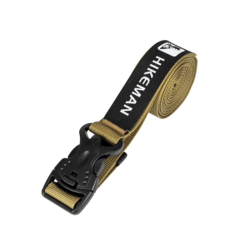 HIKEMAN outdoor luggage binding belt double safety ribbon buckle packing belt adjustable fixed binding rope