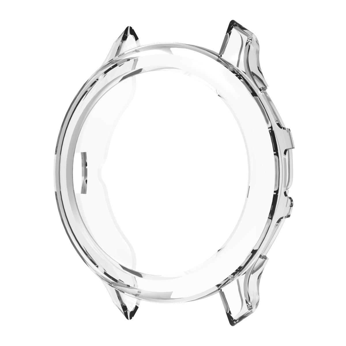 Jiaming watch protective shell TPU half-pack shell for Garmin Venu 3/3s semi-transparent soft protective cover