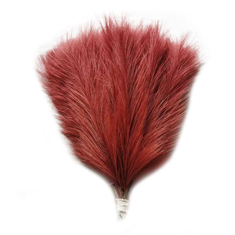 Spot cross-border artificial pampas grass simulation feather wedding props reed wool wholesale