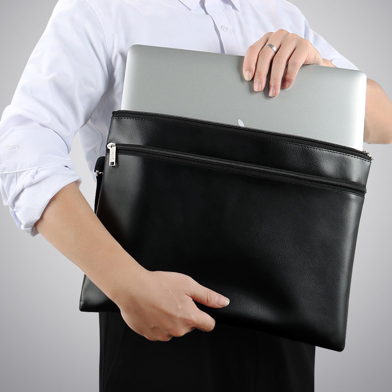 Jerry Men's Document Bag Fashion Wallet Business Portable Handbag Clamp Bag Men's Handbag Custom LOGO