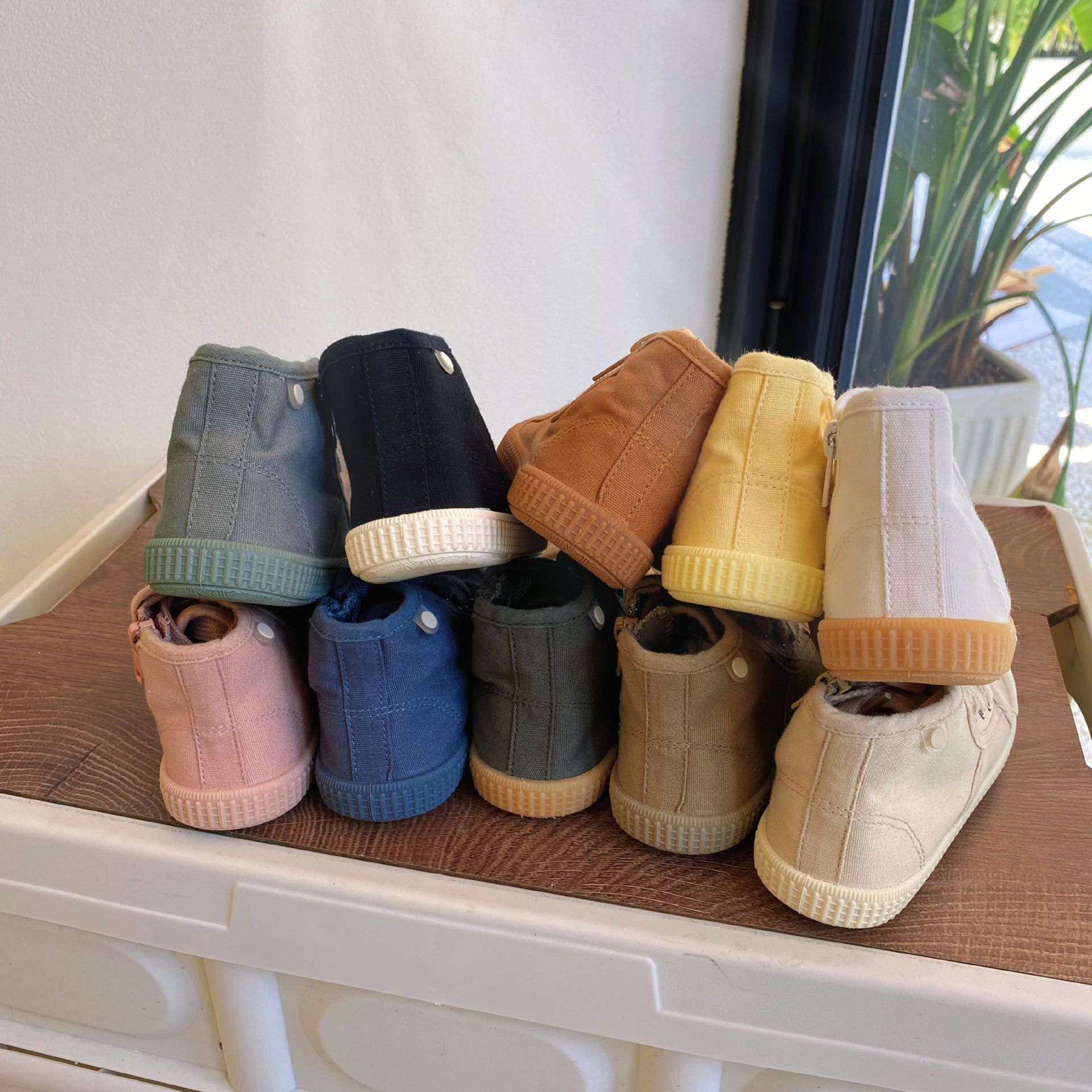 Wholesale Kindergarten Baby Cloth Shoes Soft Sole Spring and Autumn Korean Style Canvas Shoes Boys and Girls Casual Shoes Children's Shoes