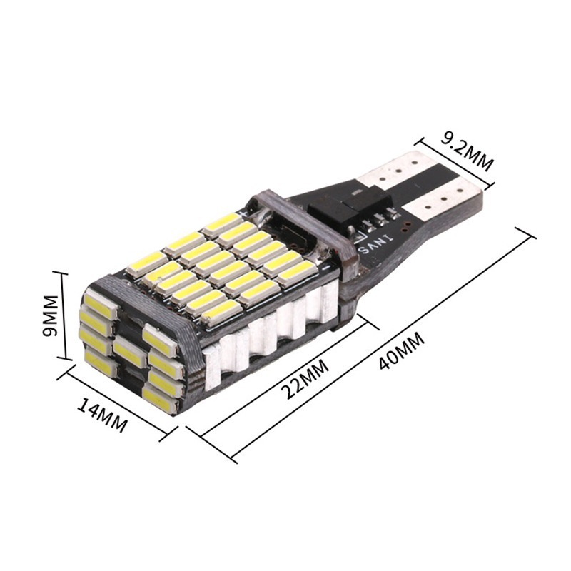 T15 4014 45smd 車のブレーキライトデコード極性高輝度リバースライトターンシグナル Canbus Led|undefined