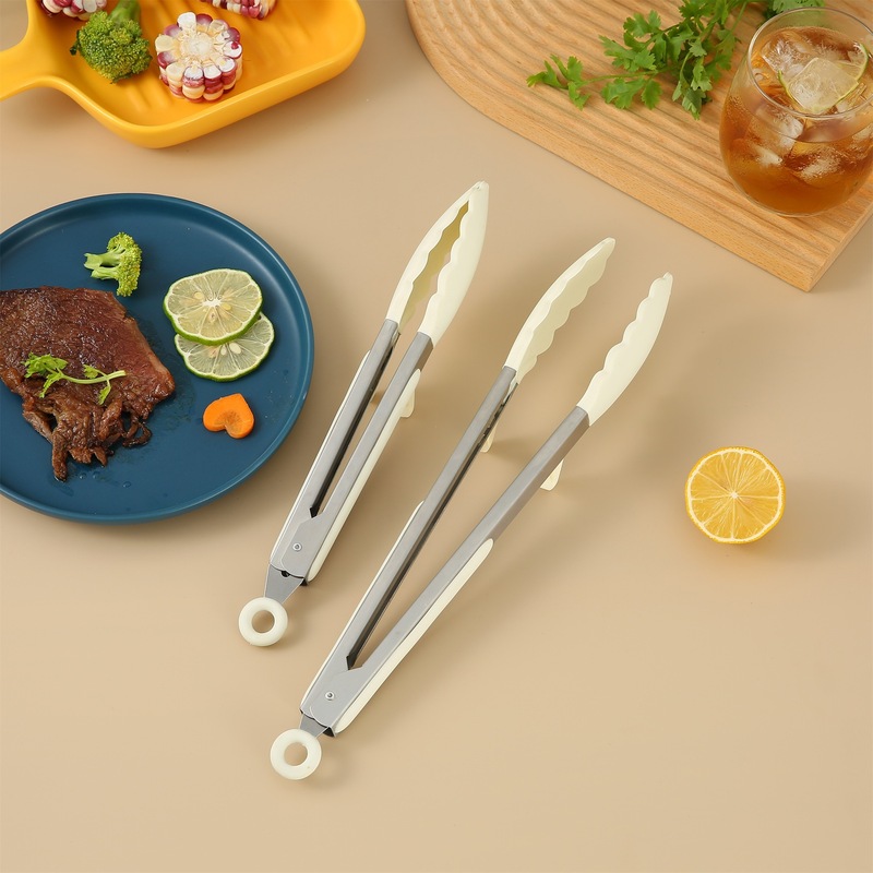 シリコン食品クリップ高温バーベキュー食品クリップキッチン焼肉9インチ12インチ食品クリップ焼きパンクリップ|undefined