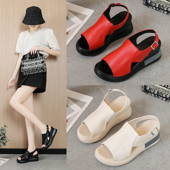 Sports Sandals Women's 2021 Summer New Student Flat Outer Fairy Style Roman Beach Women's Shoes