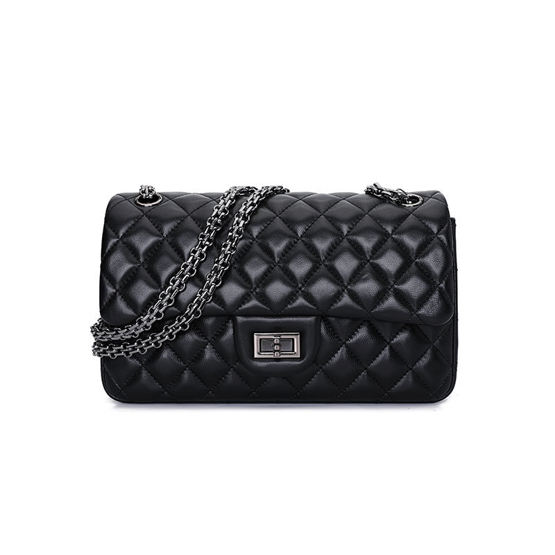 Lingge Chain Bag 2023 New Leather Women's Bag Fashion Chanel Style Sheepskin Women's Shoulder Bag