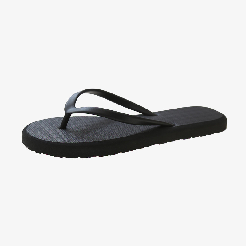 Factory wholesale high-end sense simple flip-flop women's summer new outdoor solid color clip-on beach sandals