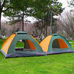 Outdoor Tent 3-4 People Camping Sunshade Automatic Tent Folding Double Simple Quick Open Beach Camping Tent