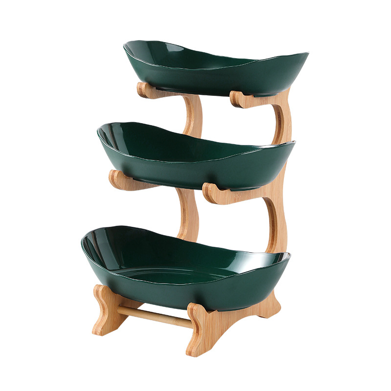 Fruit Plate Living Room Coffee Table Creative Modern Home Ornaments Multi-layer Nordic Style Internet-famous Light Luxury Plastic Food Tray