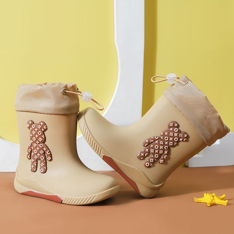 Rain boots Japanese children's rain boots non-slip water boots girl student baby boots cute girl non-slip water shoes women's