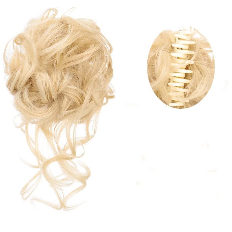 Foreign trade wig ring fashion hair package ball head coil hair artifact fluffy and messy long beard braid wig grab clip hair ring