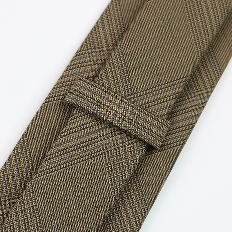 Plaid Tie Men's British Style Business Casual Suit Shirt High-end Striped Fashionable Tie Women's Hand Tie