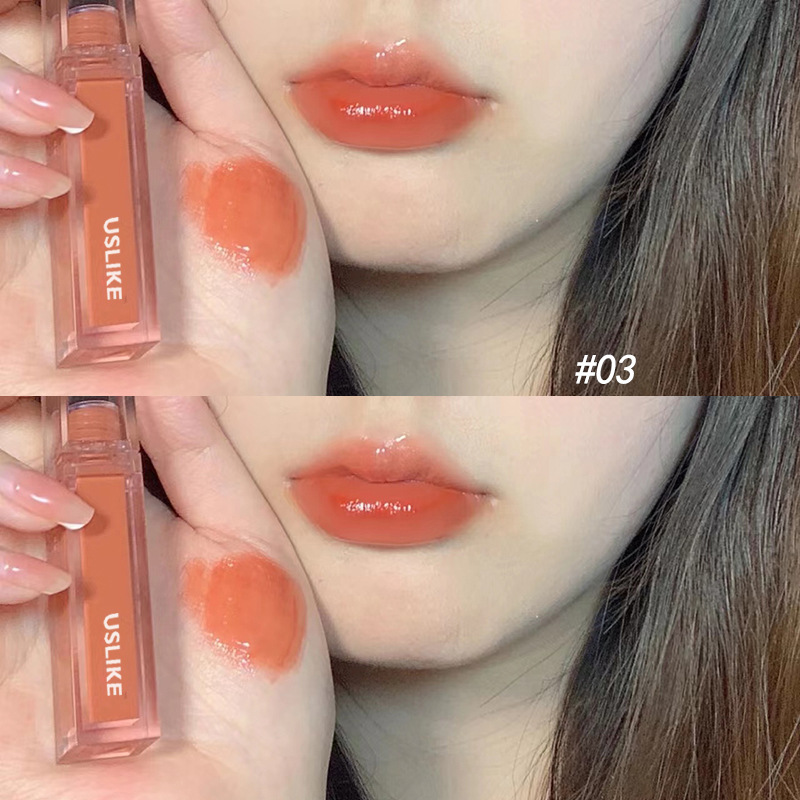 Internet celebrity same style Dew lip glaze moisturizing moisturizing water light mirror lip glaze non-fading non-stick Cup lipstick female high-looking
