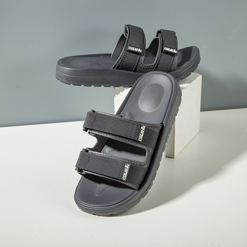 Summer men's slip-toe slippers on the excrement feeling men's slippers summer wholesale home shoes thick-soled fashion outerwear sandals