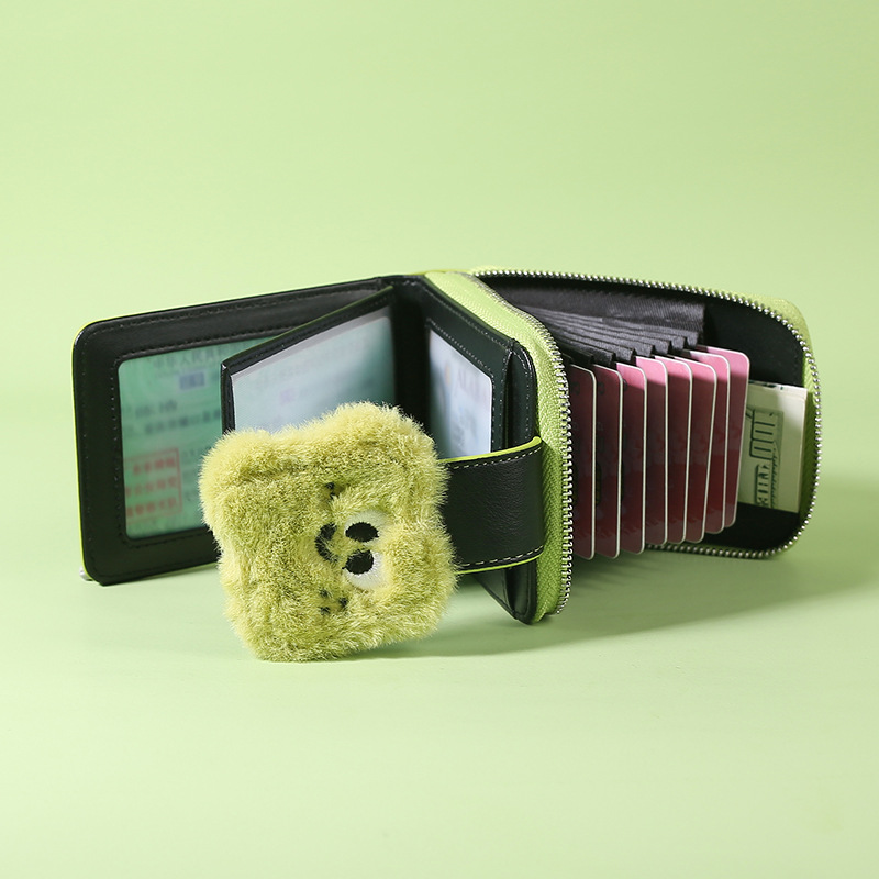Wallet 2023 new original design clay multi-functional card holder trendy cool driving license integrated coin purse