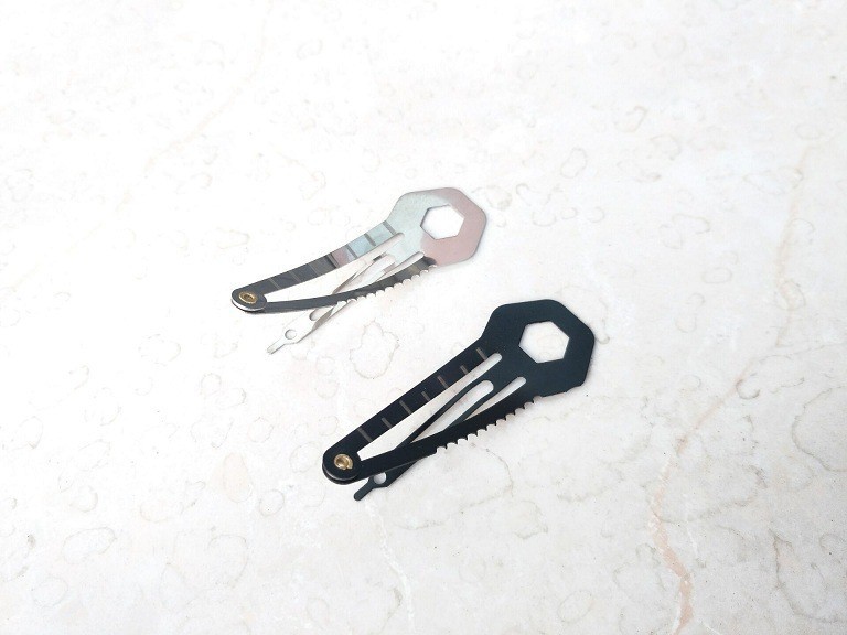 Anti-Wolf 8 large multi-function hairpin multi-purpose tool stainless steel spring steel outdoor Self-Defense First Aid Tool