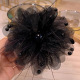Beaded feather grip clip