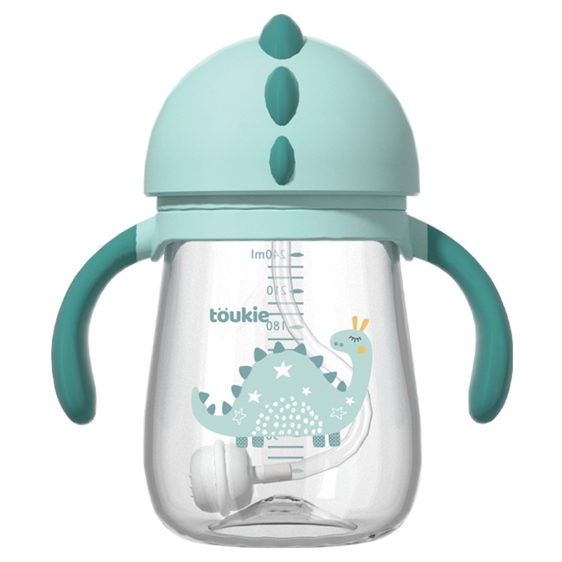 Customized Tritan small dinosaur drinking cup baby cup baby sippy cup baby duckbill Cup portable